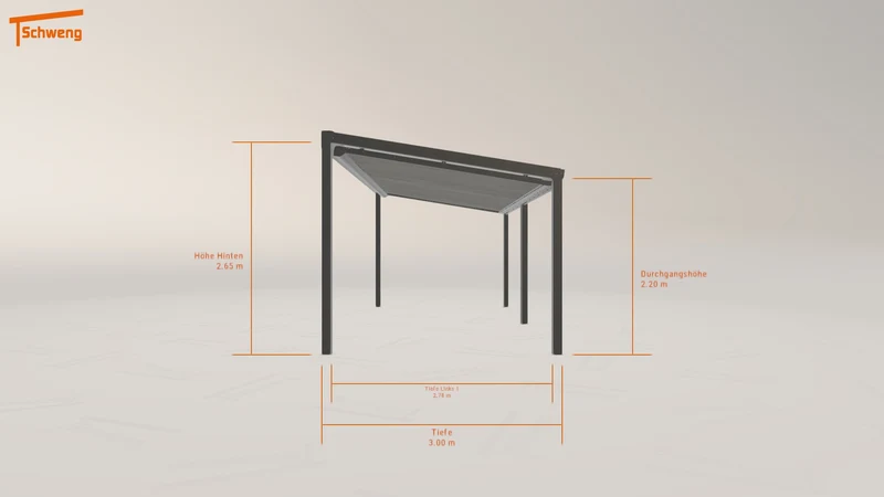 #DE Schweng Terrassenüberdachung S350 (ID ygkdp4)