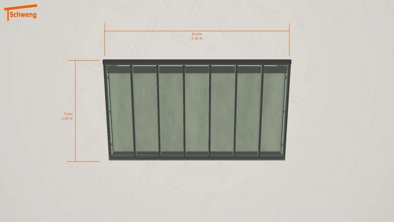 #DE Schweng Terrassenüberdachung S350 (ID ygkdp4)