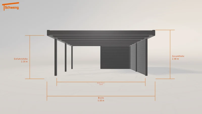 #DE Schweng Flachdachcarport C600+ (ID bk8bwm) #MTG