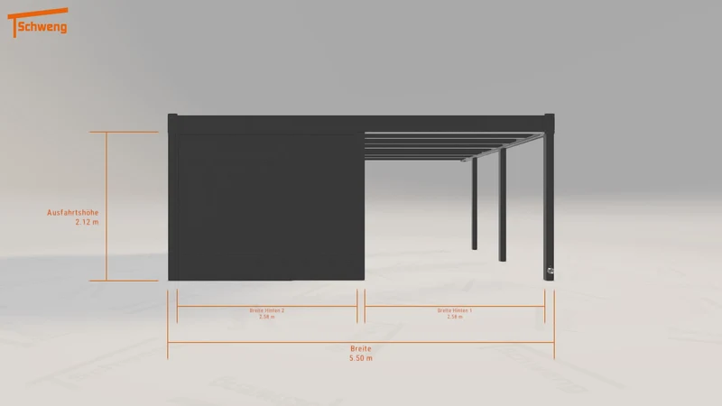 #DE Schweng Flachdachcarport C600+ (ID bk8bwm) #MTG