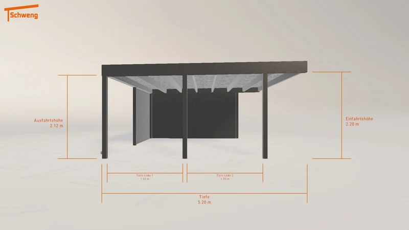 #DE Schweng Flachdachcarport C600+ (ID bk8bwm) #MTG