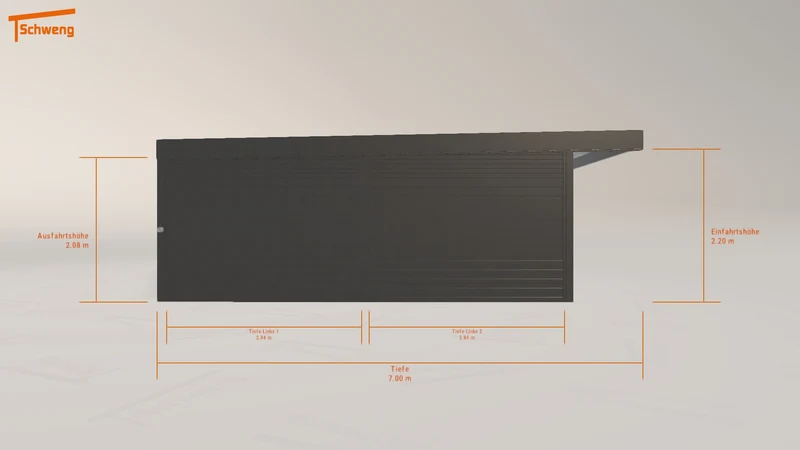 #DE Schweng Flachdachcarport C600 (ID k2gnkd) #MTG
