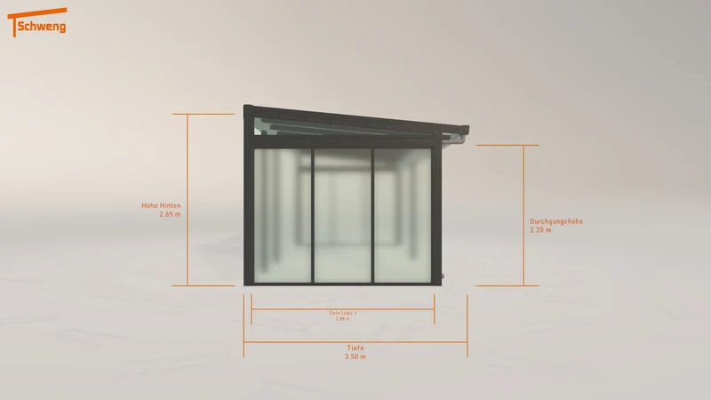 #AT Schweng Terrassenüberdachung S400 (ID mj3425)