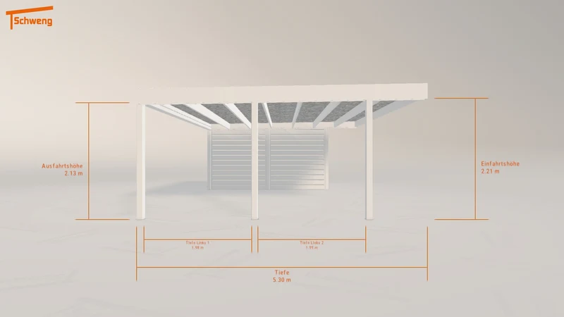 #DE Schweng Flachdachcarport C600 (ID zbkm5m) #MTG