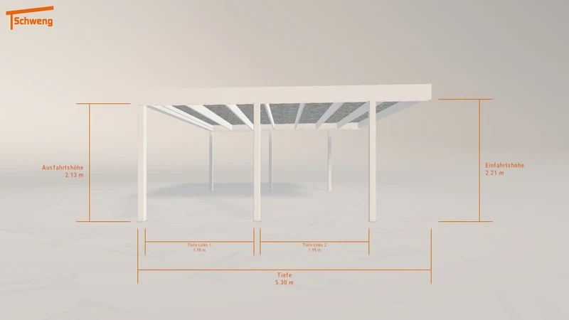 #DE Schweng Flachdachcarport C600 (ID 5mg37p) #MTG