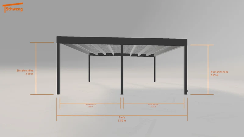 #DE Schweng Flachdachcarport C600+ (ID dvw7dn)