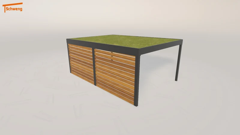 #DE Schweng Flachdachcarport C600+ (ID k23dd5) #MTG