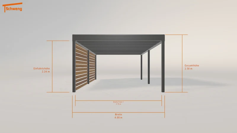 #DE Schweng Flachdachcarport C600+ (ID k23dd5) #MTG