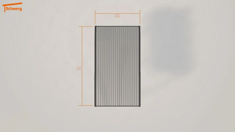 #DE Schweng Flachdachcarport C600 (ID g7bvrm)