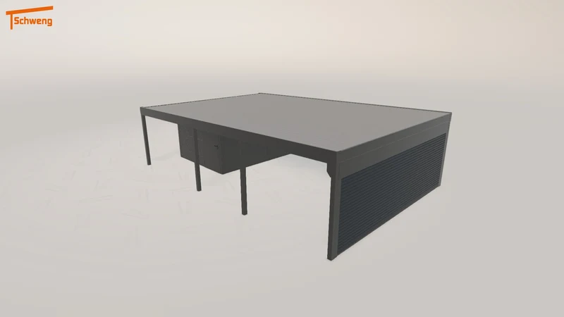 #DE Schweng Flachdachcarport C600 (ID 9w5qdy) #MTG