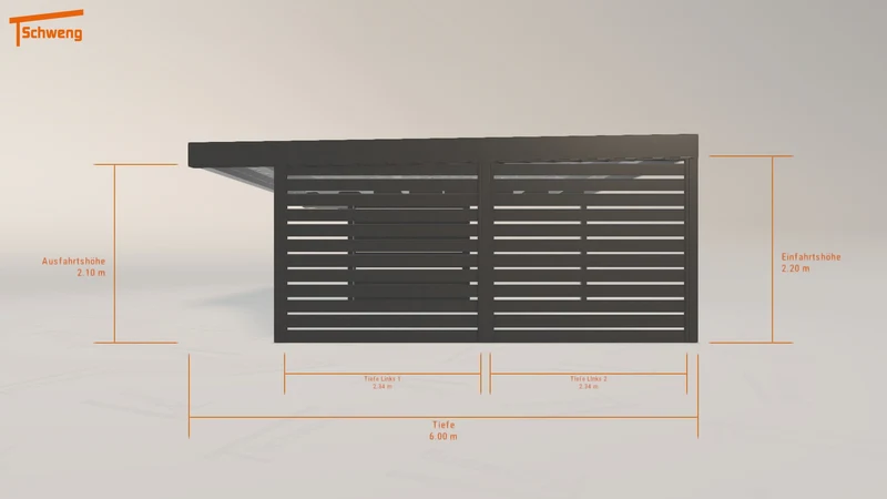 #DE Schweng Flachdachcarport C600 (ID g7b782) #MTG