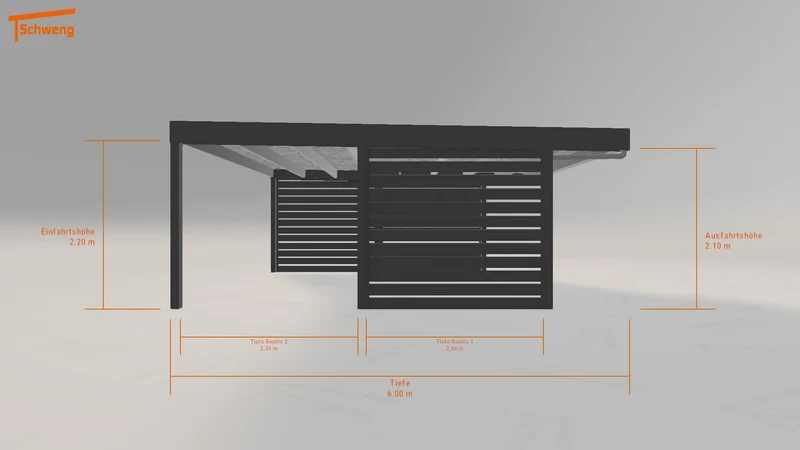 #DE Schweng Flachdachcarport C600 (ID g7b782) #MTG