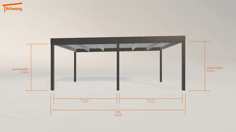 #DE Schweng Flachdachcarport C600 (ID zb4qgg) #MTG