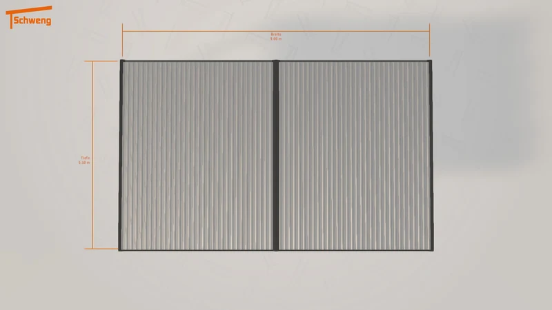 #DE Schweng Flachdachcarport C600+ (ID qd3gyp) #MTG