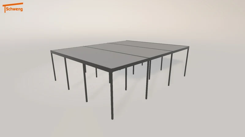 #DE Schweng Flachdachcarport C600 (ID 77gx57)