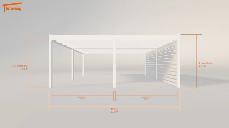 #DE Schweng Flachdachcarport C600 (ID qd3qwz) #MTG