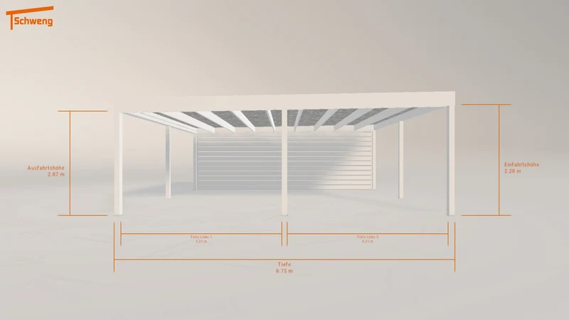 #DE Schweng Flachdachcarport C600 (ID qd3qwz) #MTG