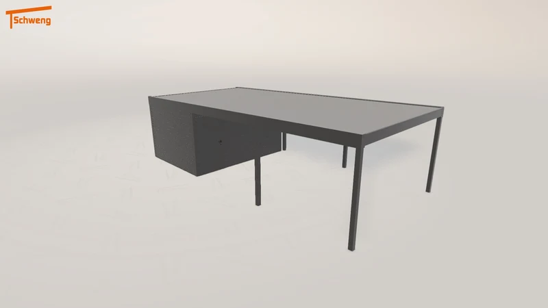 #DE Schweng Flachdachcarport C600 (ID jjnb9y) #MTG