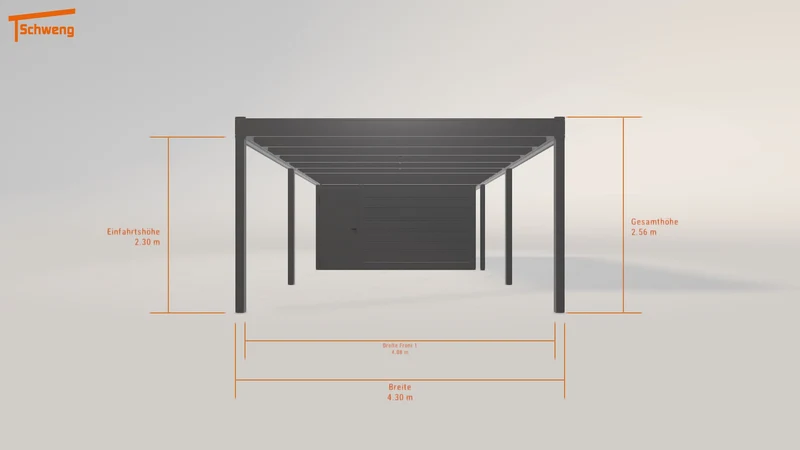 #DE Schweng Flachdachcarport C600 (ID jjnb9y) #MTG