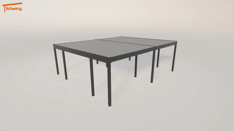 #DE Schweng Flachdachcarport C600+ (ID 85ykb2)