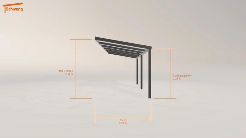 #DE Schweng Terrassenüberdachung S350 (ID 779nm5)