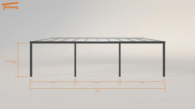#DE Schweng Pultdachcarport S400 (ID 5mgrkp)