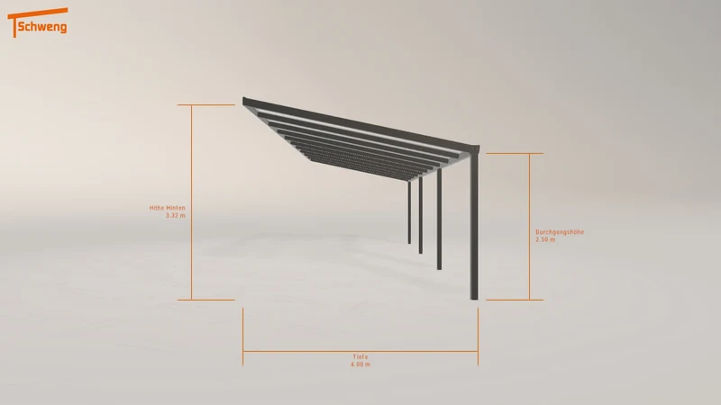 #DE Schweng Pultdachcarport S400 (ID 5mgrkp)