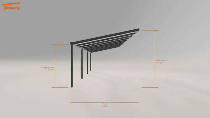 #DE Schweng Pultdachcarport S400 (ID 5mgrkp)