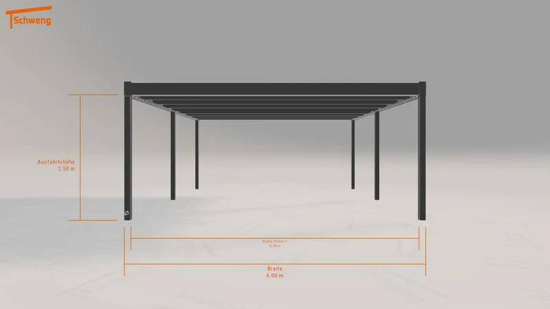 #DE Schweng Flachdachcarport C600 (ID v4pwnx)