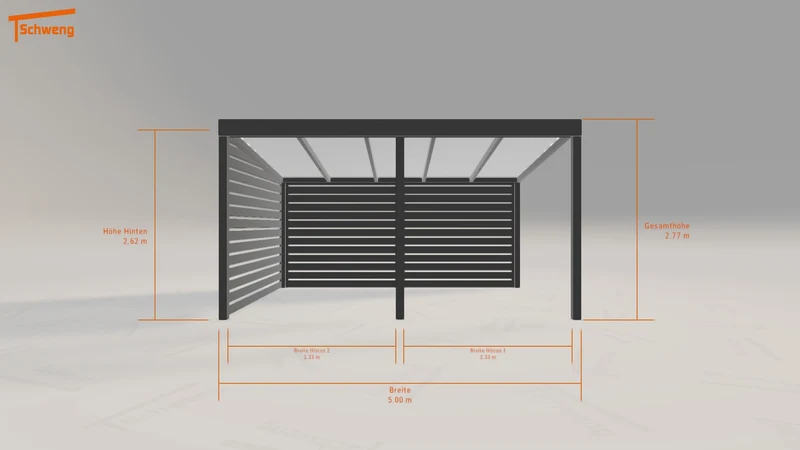 #DE Schweng Pultdachcarport S400 (ID 5mdbzp)