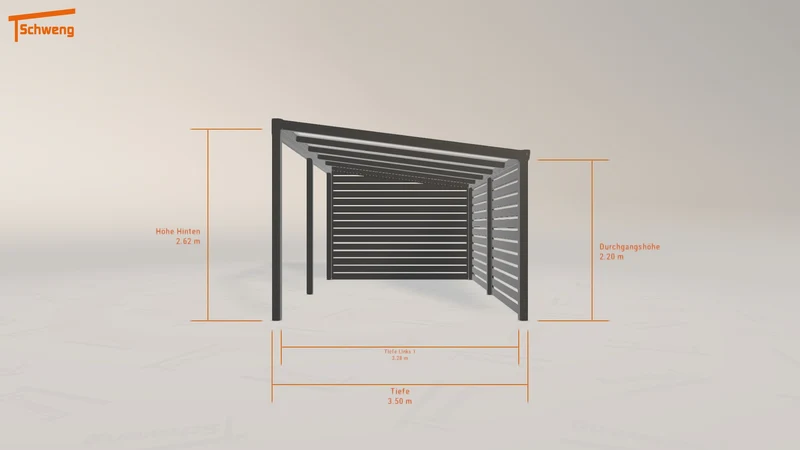 #DE Schweng Pultdachcarport S400 (ID 5mdbzp)