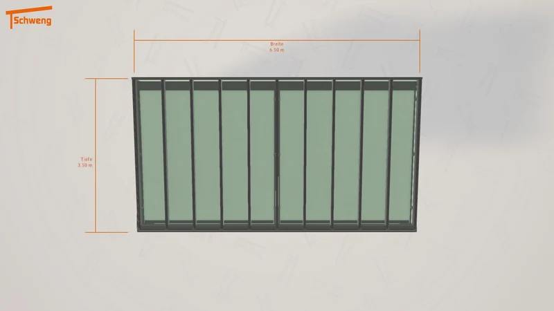#DE Schweng Terrassenüberdachung S400 (ID qdnrd4)
