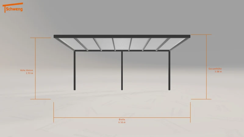 #DE Schweng Pultdachcarport S350 (ID x73m7d)