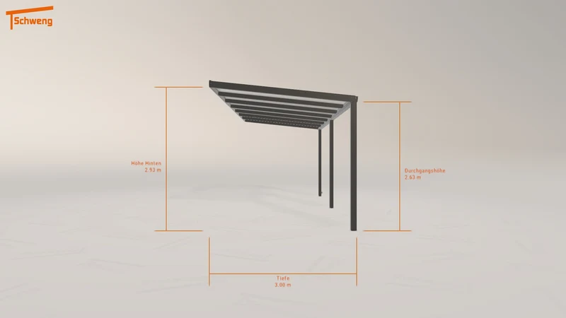 #DE Schweng Pultdachcarport S350 (ID x73m7d)