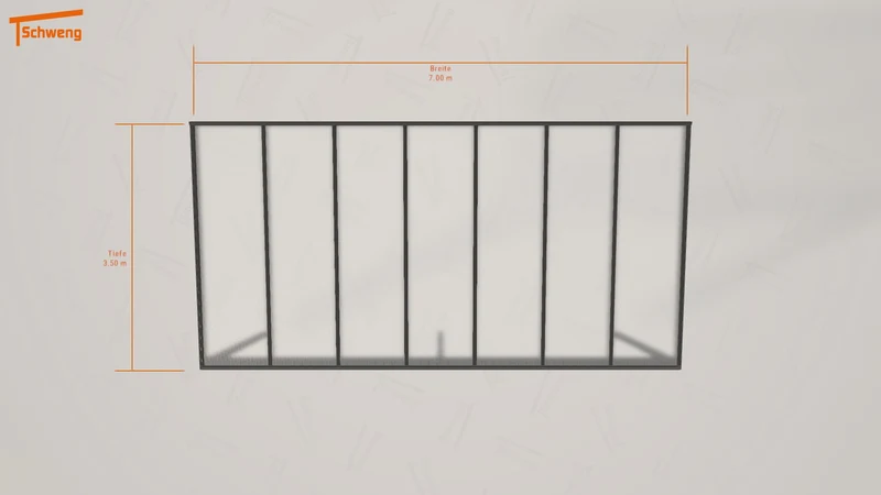 #DE Schweng Pultdachcarport S350 (ID 77987p)