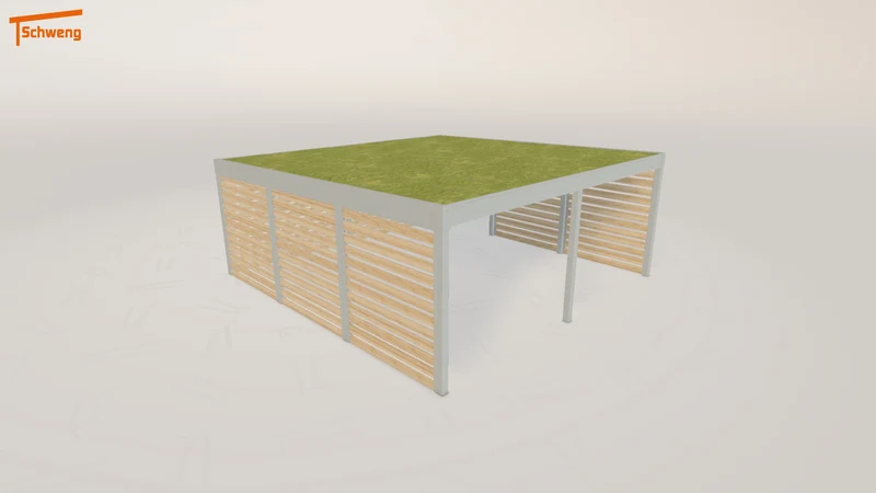 #DE Schweng Flachdachcarport C600+ (ID x7kdm3) #MTG