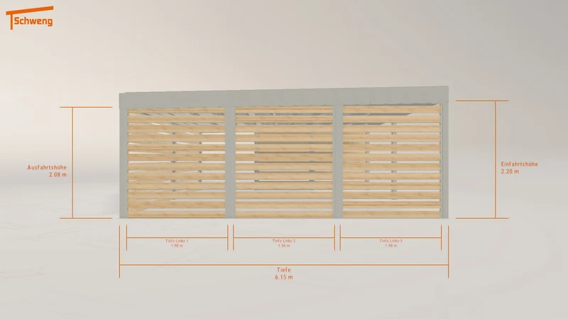 #DE Schweng Flachdachcarport C600+ (ID x7kdm3) #MTG