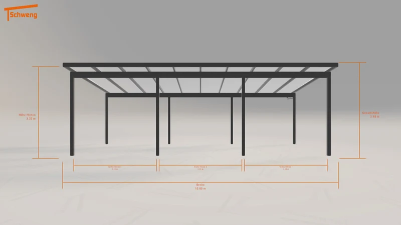 #DE Schweng Pultdachcarport S400 (ID k23mzz)