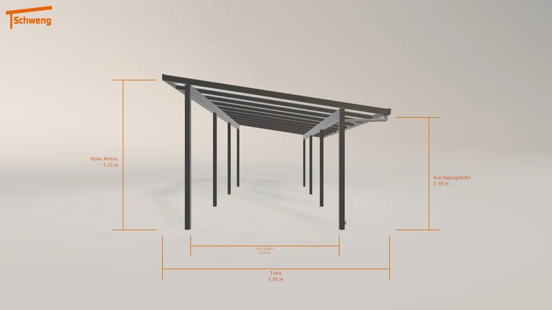 #DE Schweng Pultdachcarport S400 (ID k23mzz)