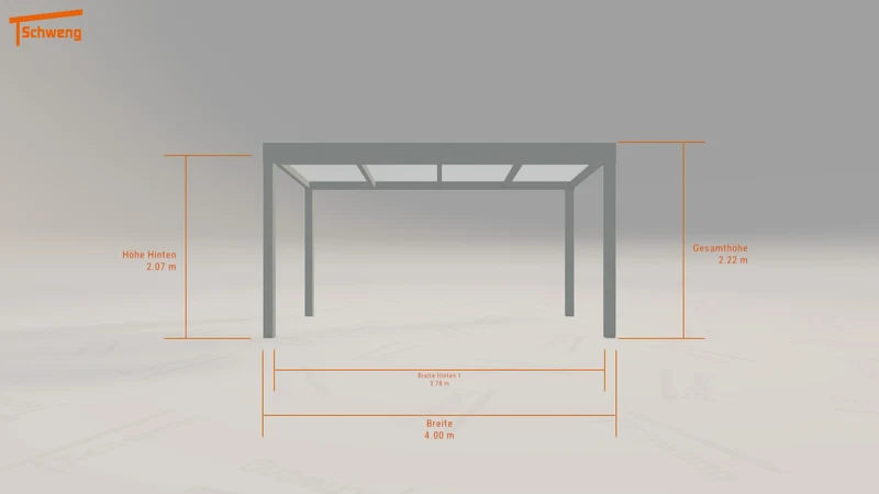 #CH Schweng Terrassenüberdachung S400 (ID 85rx7q)