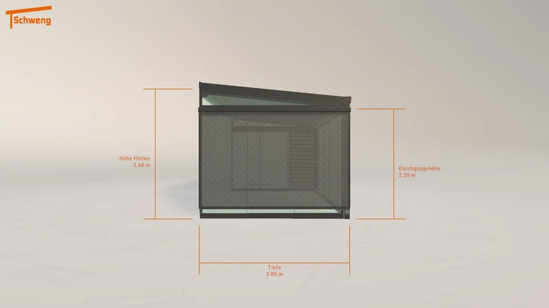 #DE Schweng Terrassenüberdachung S400 (ID qd378y)