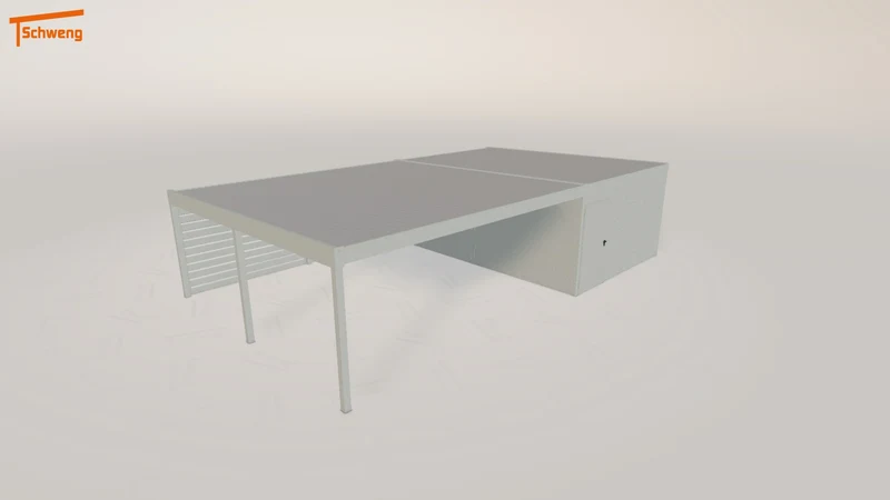 #DE Schweng Flachdachcarport C600+ (ID n539qg)