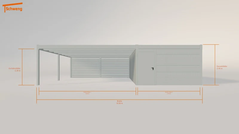 #DE Schweng Flachdachcarport C600+ (ID n539qg)