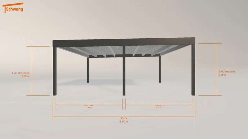 #DE Schweng Flachdachcarport C600+ (ID qd37by)