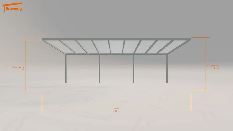 #DE Schweng Pultdachcarport S400 (ID 779rwg)
