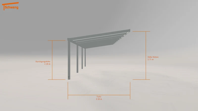 #DE Schweng Pultdachcarport S400 (ID 779rwg)