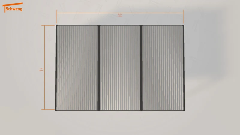 #DE Schweng Flachdachcarport C600+ (ID k232dj) #MTG