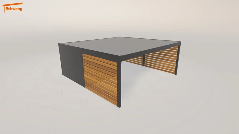 #DE Schweng Flachdachcarport C600+ (ID 85r5v2) #MTG