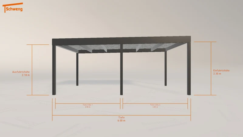 #DE Schweng Flachdachcarport C600 (ID qd3d87) #MTG