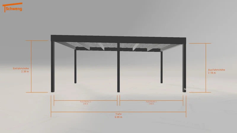 #DE Schweng Flachdachcarport C600 (ID qd3d87) #MTG
